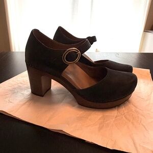 Dansko Dorothy Mary Jane Platform Pump, Leather, Black, size EU 39
